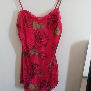 Victoria secrets red floral night dress